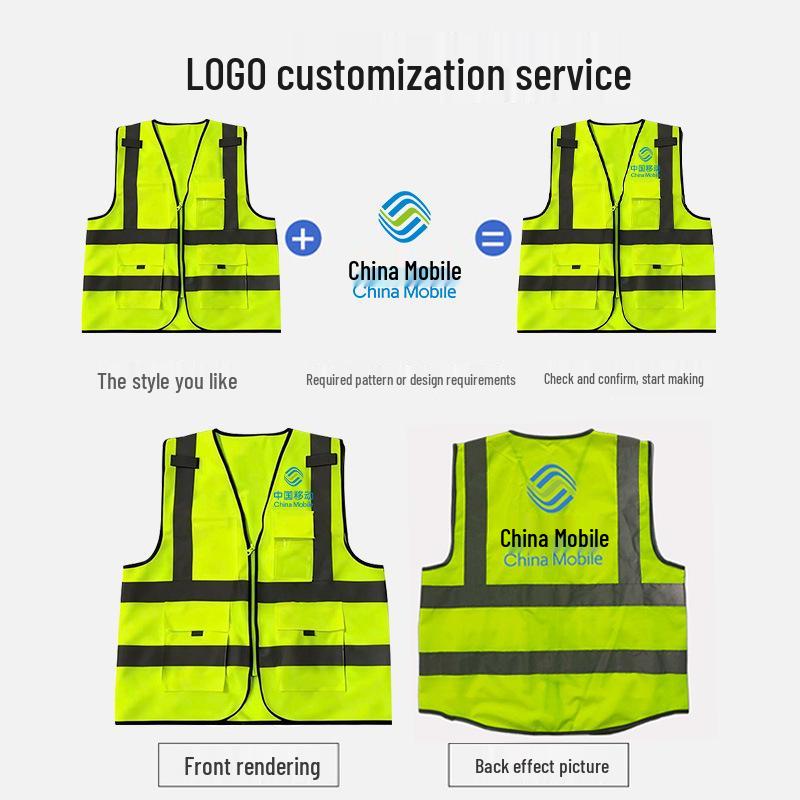 Comfortable Breathable Reflective Safety Vest for Municipal Construction & Sanitation Workers