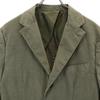 ASPESI Made In Italy Striped Pattern Tailored Jacket Khaki X White Men's Used