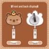 Capybara Retractable ID Card Holder for Students, Doctors & Nurses - Cute Accessory for Name Badges