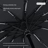 Easy-Fold 12-Rib Umbrella, Large Automatic Umbrella for Men, Dual-Use for Sun and Rain, Sunshade Umbrella, Windproof Folding Umbrella