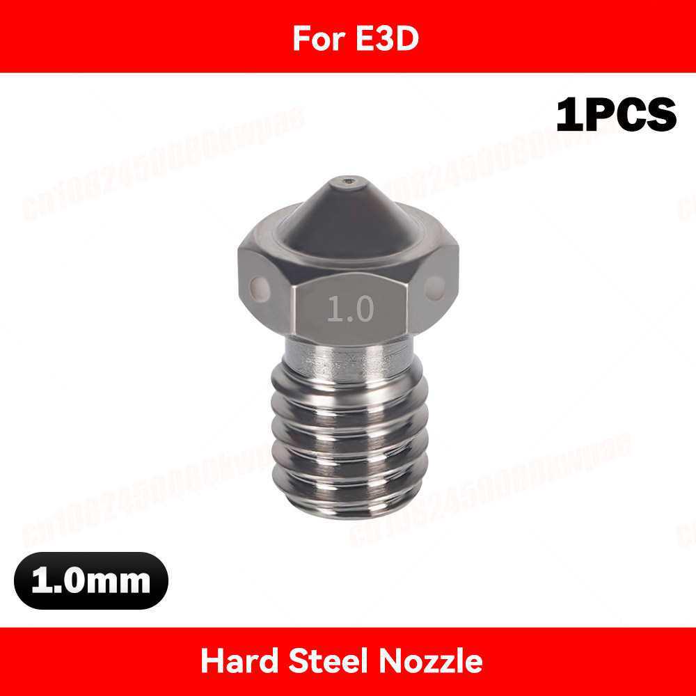 E3D V6 3D Printer High Flow Brass Nozzle, Hardened Steel Copper-Plated CHT Extruder Head, Clearance Sale.