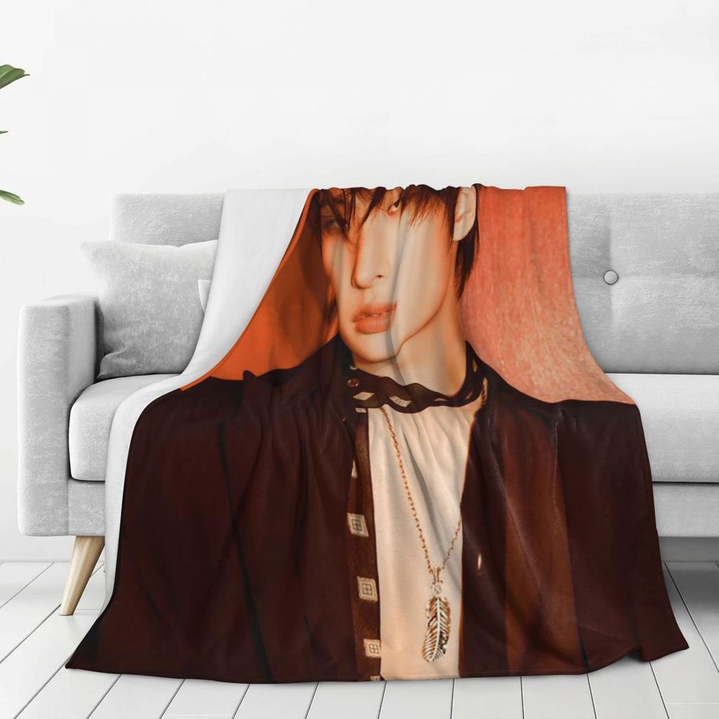 Mingi Ateez - Spin Off From The Witness Halazia Blanket Warm Flannel Throw Blanket Cover for Bed Living room Picnic Home Couch