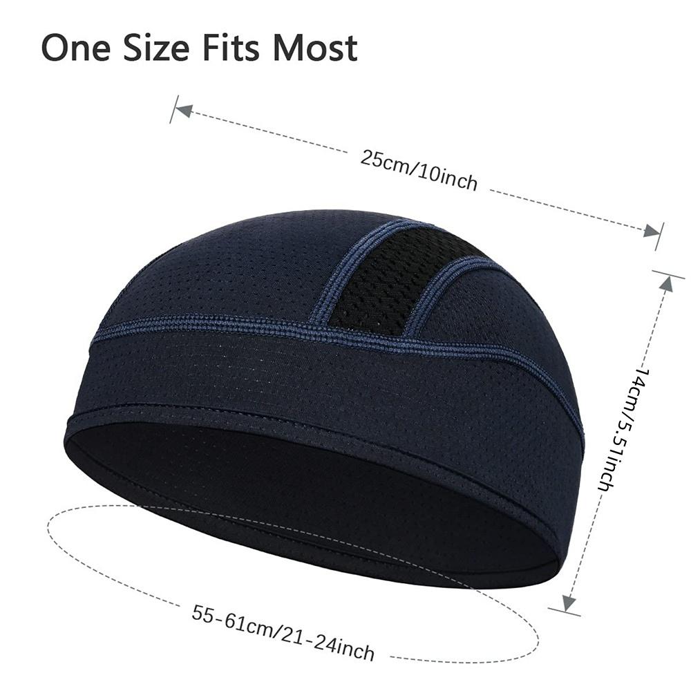 Skull Cap Helmet Lining Breathable M Esh Sweat Wicking Cycling Sports Running Hat Comfortable Outdoor Hiking Cap Quick Dry Cap