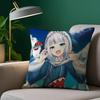 Anime Girl G-Gawr G-Gura Pillow Case Plush Fabric Soft Pillowcase Double Sided Print Sofa Cushion Cover Throw