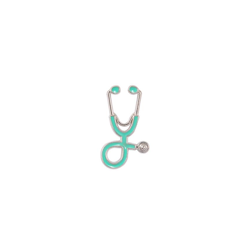 Stethoscope Badge Brooch: European & American Film-inspired Alloy Jewelry
