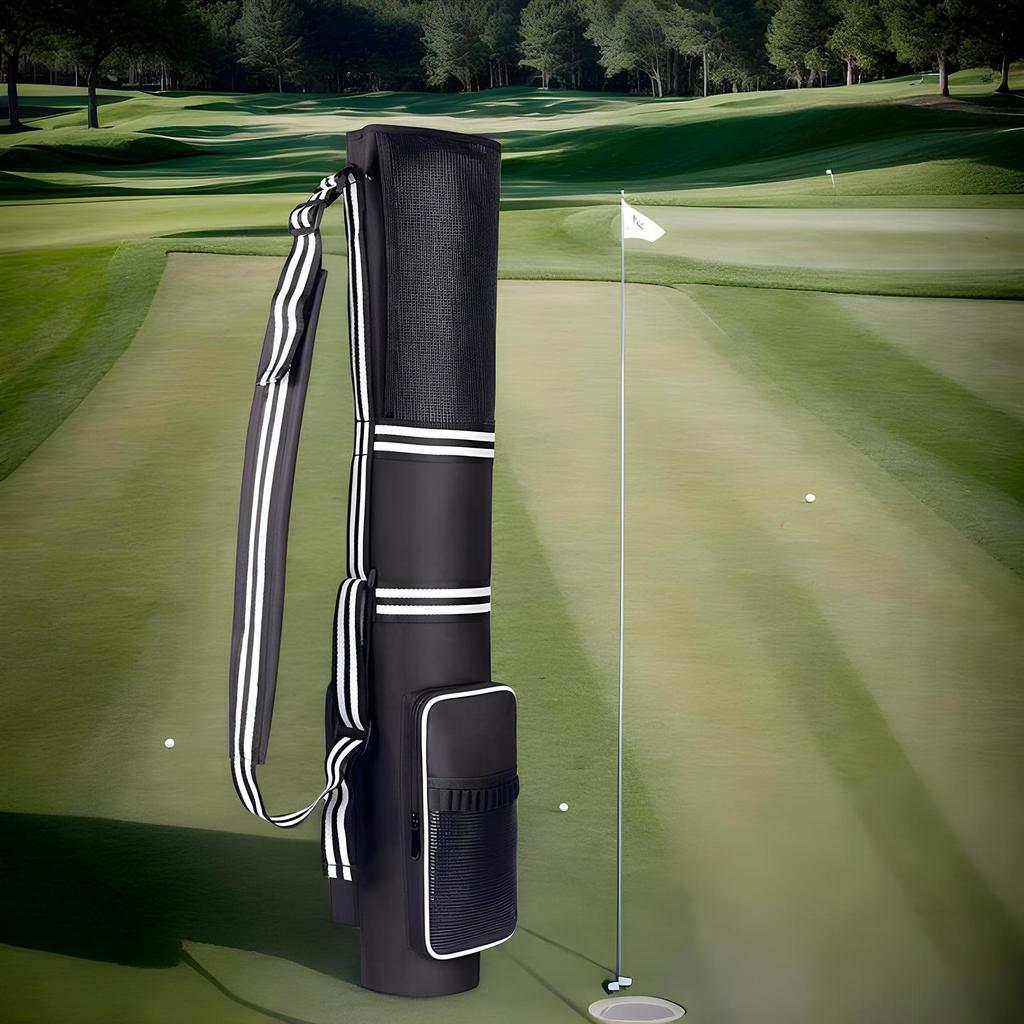 Golf Club Bag Golf Club Cart Bags Holds 3-9 Sticks Organizer Lightweight Waterproof Foldable For Tournament Travel Airplane Cart