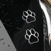 Autoaufkleber Fußabdruck Metall Hunde Pfote LKW Aufkleber für Zinklegierung Autodekoration