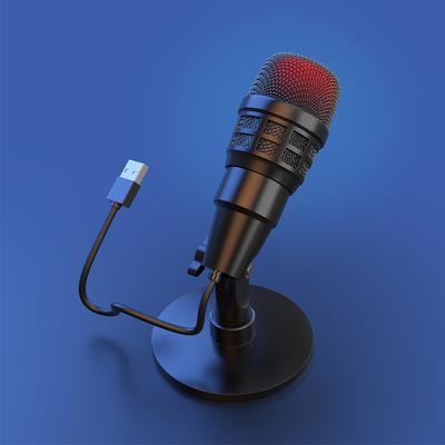USB Condenser Microphone Plug and Play Gaming Mic for Laptop Phone Recording Live Streaming Karaoke