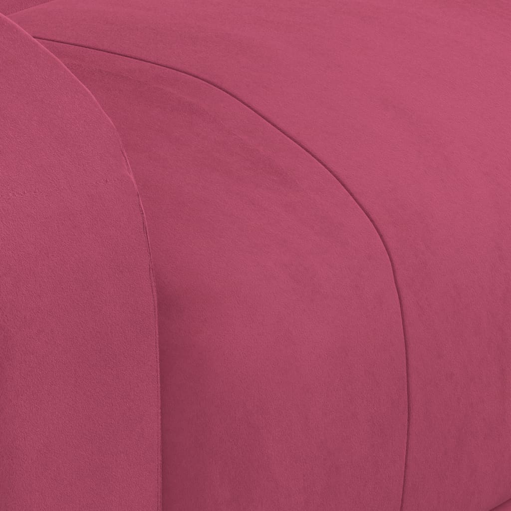 Electric Recliner Chair Burgundy Velvet