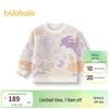 Balabala Girls' Faux Mink Cartoon Knitted Sweater