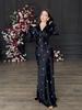Elegant Long Sleeve V-Neck Dress - Beautiful, Sexy, Smooth, European and American Style (2025 Collection)