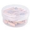 20Pcs/Box DIY Wooden Clip Push Pins Reusable Pushpins with Clips  Photo Wall Decor