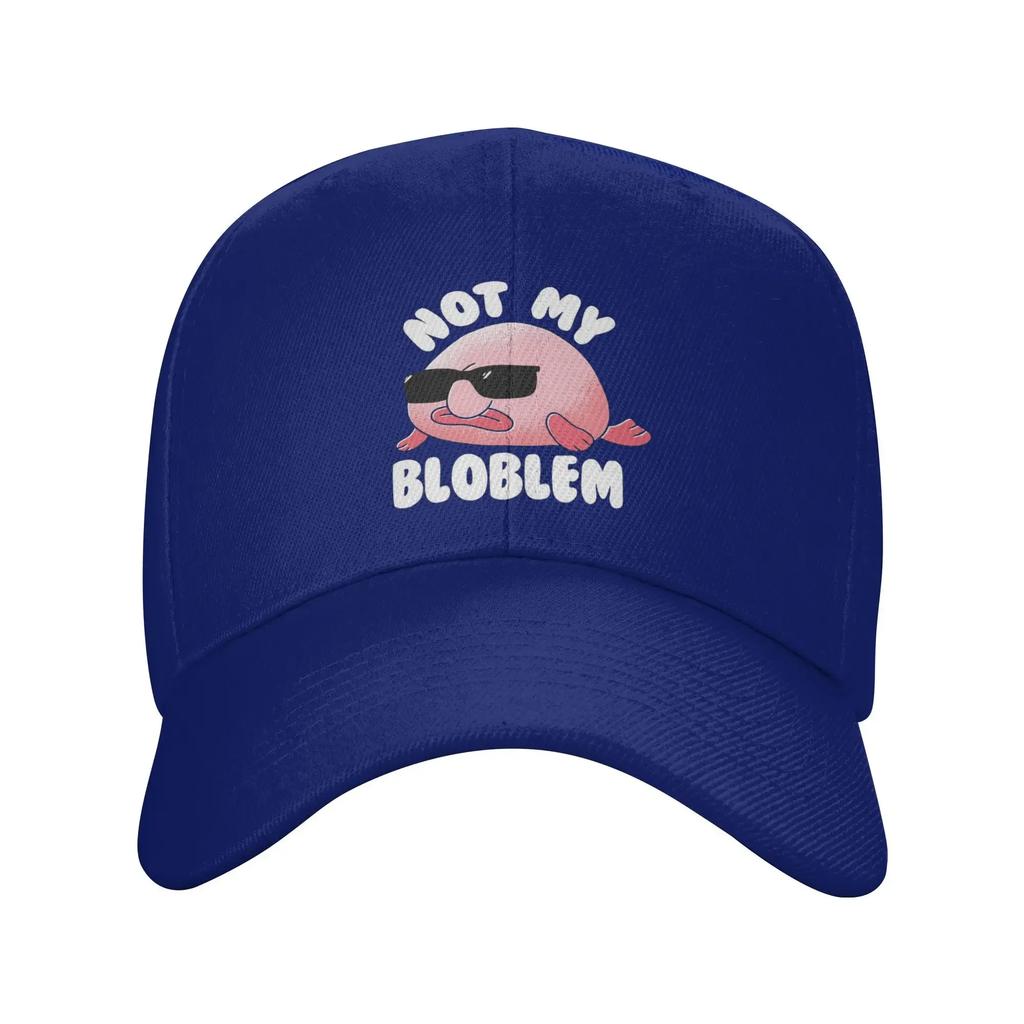 Unisex Baseball Hats Blobfish Not My Bloblem Not My Problem Streetwear Summer Sports Baseball Caps Hip Hop Cap Casquette Hats