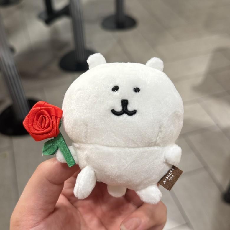 Плюшевая брелок-брелок Медведь с розой и самоиронией Для подарка на День святого Валентина Rose