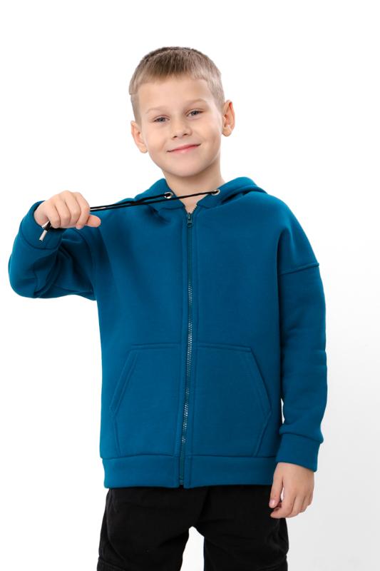 Boys' Warm Zip Hoodie – Plain Everyday Wear, Winter 6395-025-4 HC