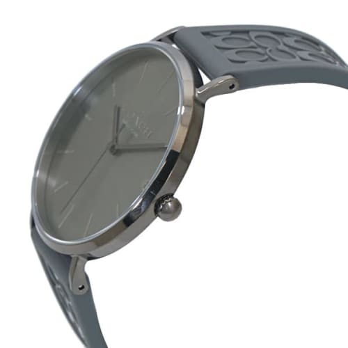 Coach Charles Men's Watch, 41mm, Gray Dial, Silicone Rubber Strap, Signature C, 14602635
