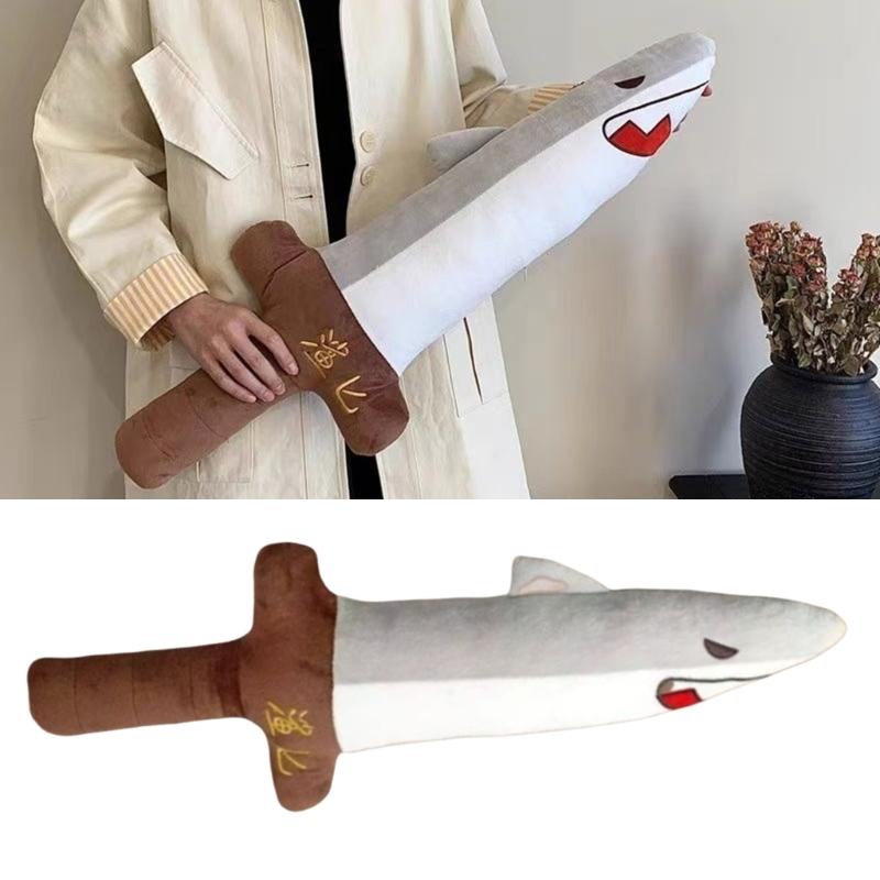 Stuffed Animals Shark Doll Stress Toy Decors Soft Dolls Baby Toy for Toddlers Emotion Smooth Christmas Gift