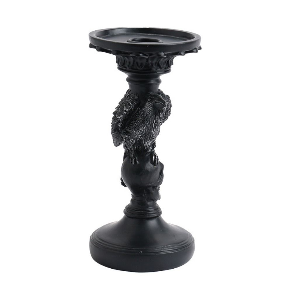 Scary Crow Candle Tray Resin Craft Resin Desktop Ornaments  Halloween Decor