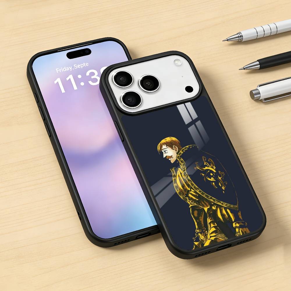 E-Escanor Sieben Todsünden Handyhülle Magnetisch Für iPhone17 16 15 14 13 12 Pro Max Für Magsafe Kabelloses Laden Hülle