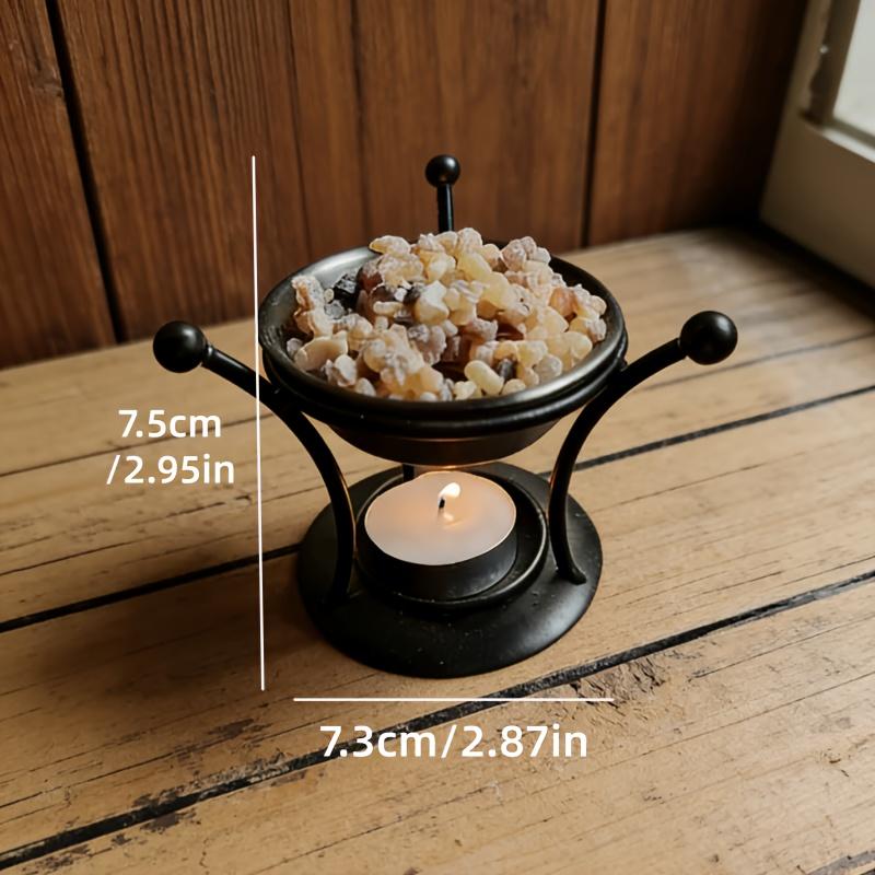 1pc Resin Frankincense Essential Oil Diffuser Portable Retro Aromatherapy Burner Candle Holder Creative Essential Oil Warmer