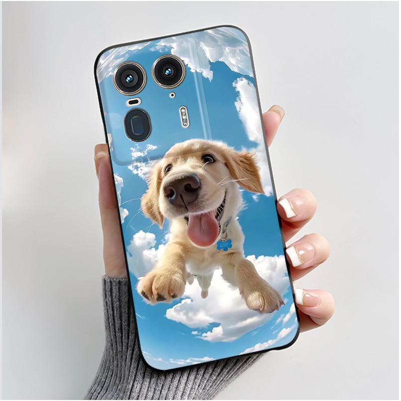 Soft Casing For Motorola Moto Edge 50 Ultra 5G Phone Case Black Matte Silicone Aesthetic Luxury Cute Cool Boys Girls Back Cover