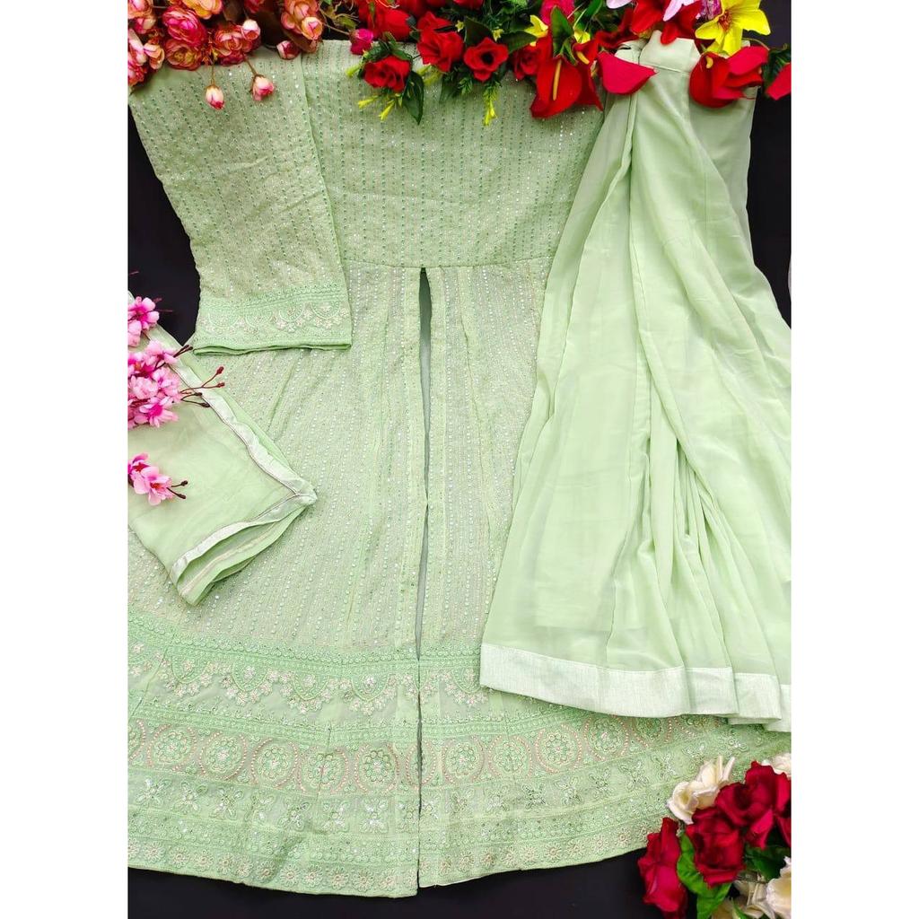 Party Wear Desigenr Beautiful Gown Dress Indian Bollywood Ethnic Salwar Suit