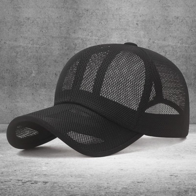 Summer Hollow Breathable Mesh Hat Sun Hat Men's and Women's Outdoor Travel Sunshade Sunscreen Cap