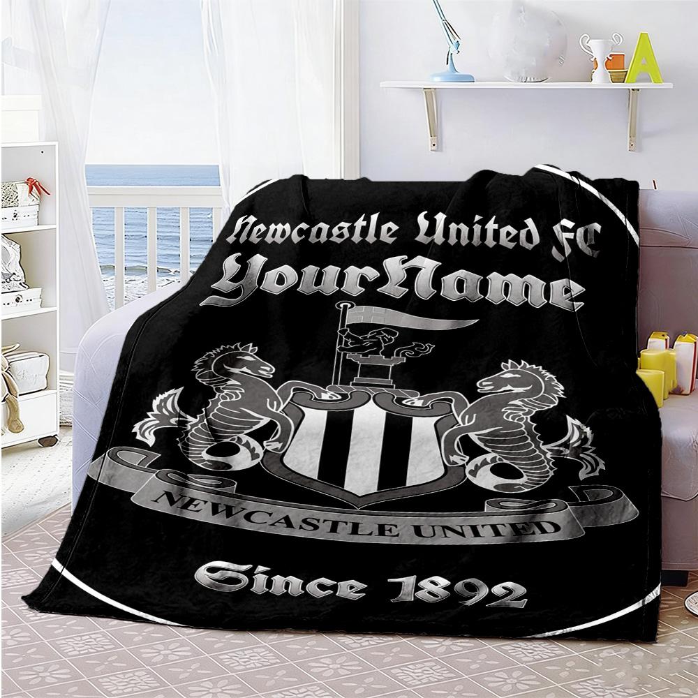 Newcastle 5 Personalized Name Blanket Gift Personalized Blanket Durable Comfort Great for Office Chair Office Living Room Seaside