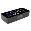 LED Digital Alarm Clock Thermometer with Snooze USB Charging Bedroom Office DecorationBlack