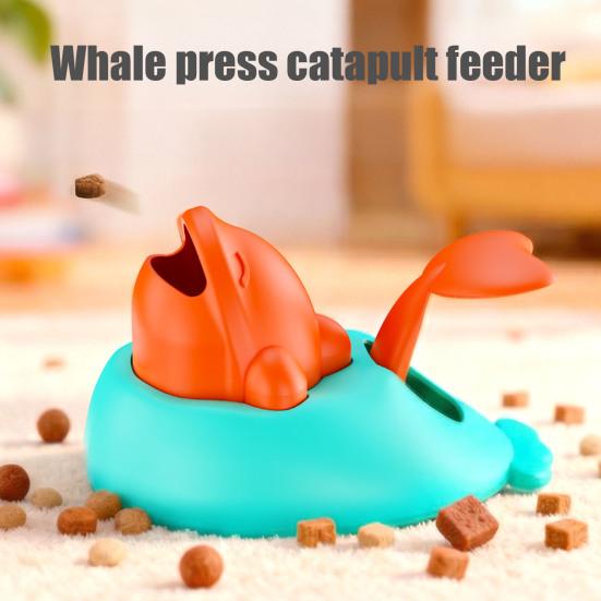 Interactive Cat Treat Launcher Pet Treat Dispenser Toy Pet Slow Feeder Puzzle Toy for Cats And Dogs Training Enrichment