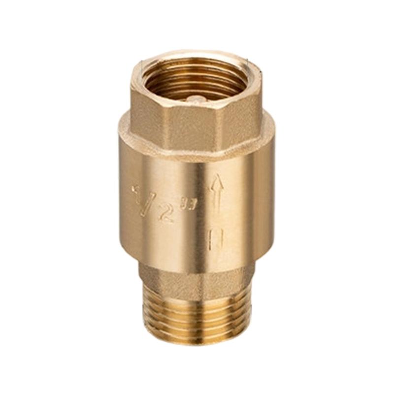 Multipurpose 1/2inch Brass Check Valves Rustproof Construction Return Valves For Gas And Liquid Applications