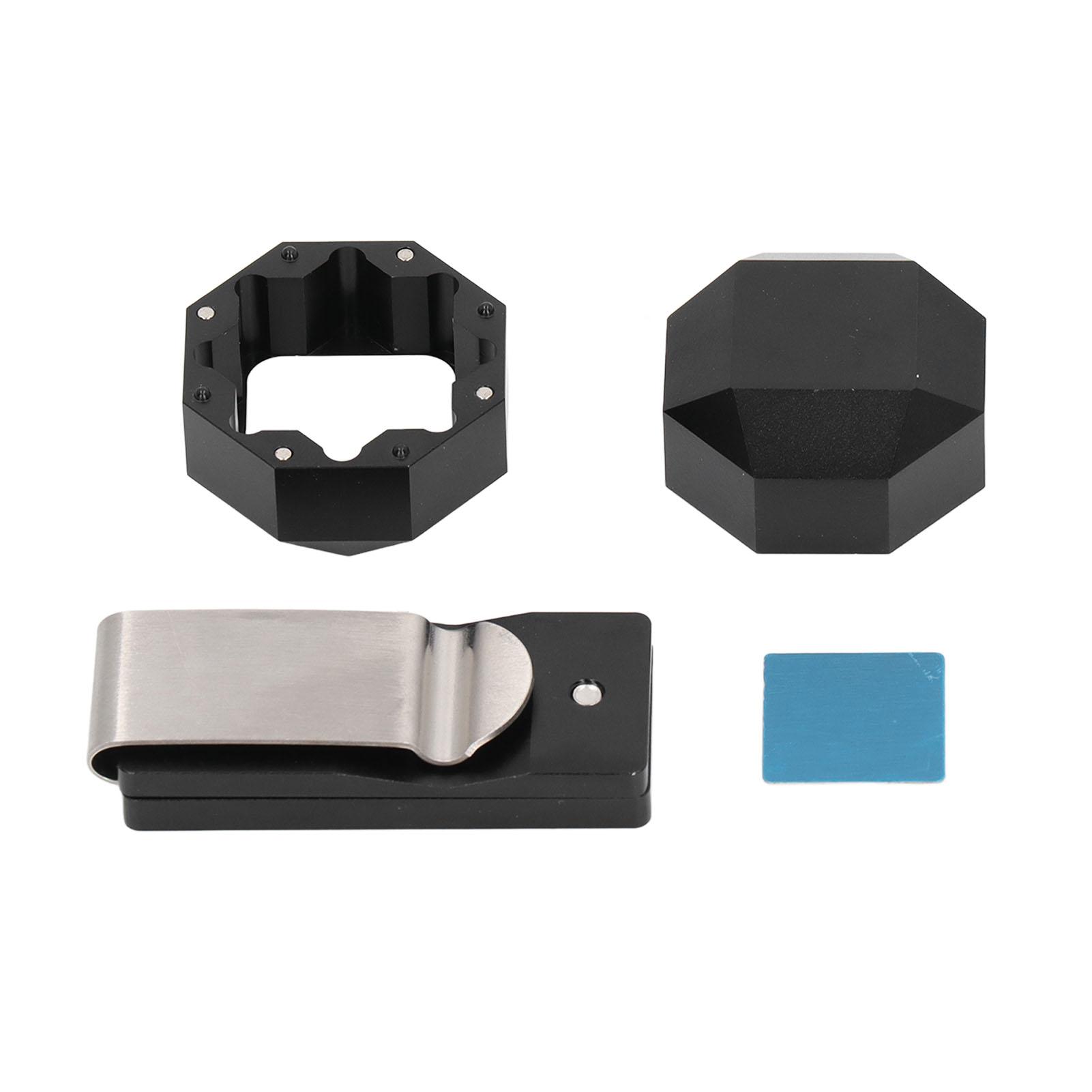 

Aluminum Cue Chalk Holder Clip Octagon 2 Layers Silent Billiard Pool Cue Chalk Box Holder Billiard Accessories