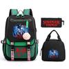 Trend Stranger Things Children'S Backpack Combination Three-Piece Male And Female Versatile Student School Bag