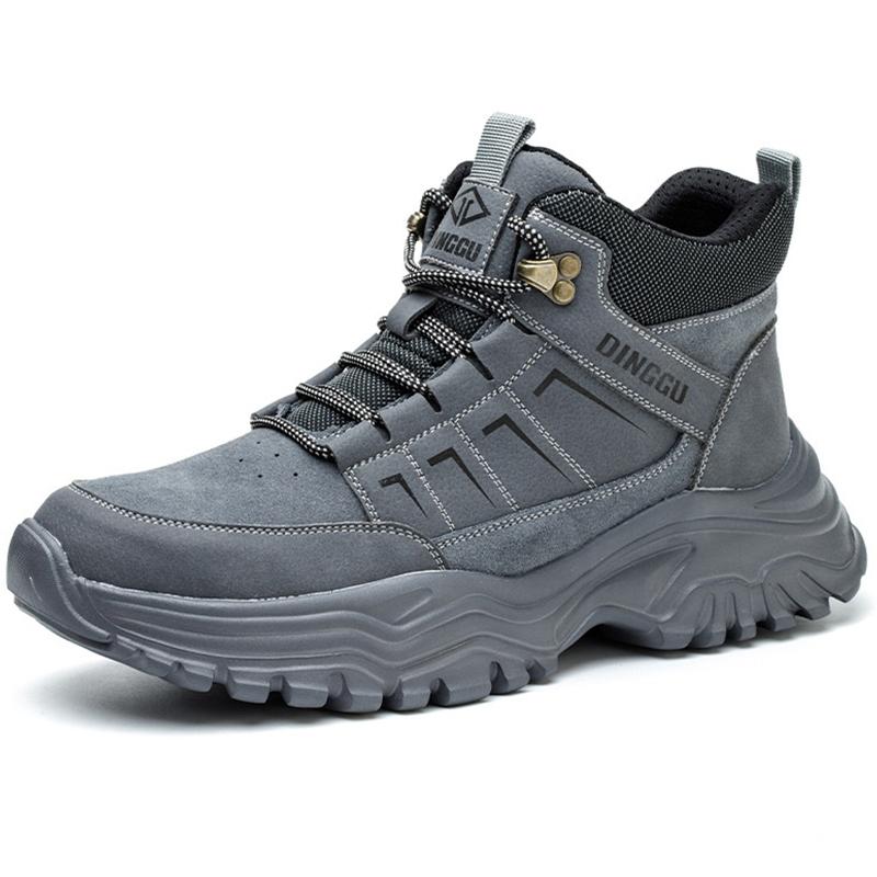 Safety Shoes Men Work Boots Steel Toe Shoes Anti Scald Welding Boots Male Anti Smashing Anti Piercing Work Sneakers Safety Boots