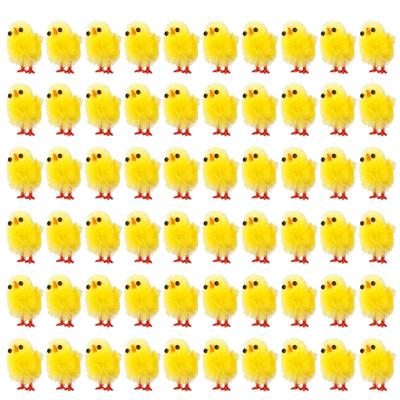 60pcs Easter Chick Surprise Toy for Filling Easter Egg Easter Party Favor Egg Hunt Supplies Kids Gift Stuffed Chicken