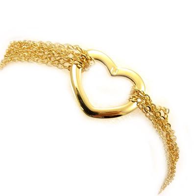 [D7943] - Gold Plated Bracelet 'Love Love'