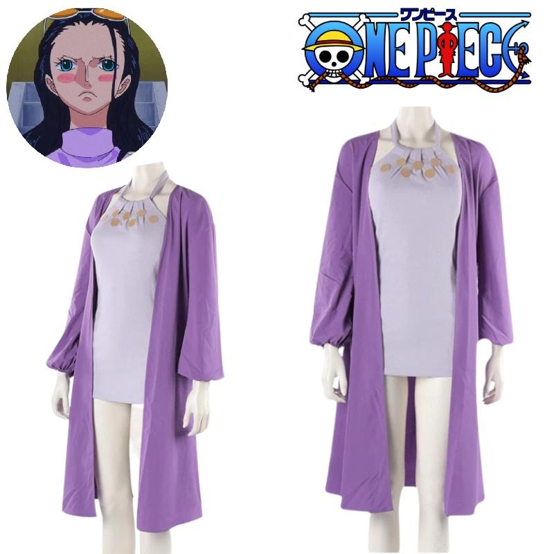Wholesale One Piece Robin Cosplay Outfit In Polyester Material