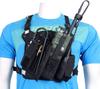 BaoFeng Double Radio Shoulder Holster Chest Harness Holder Vest Rig for Two Way Radio Rescue Essentials