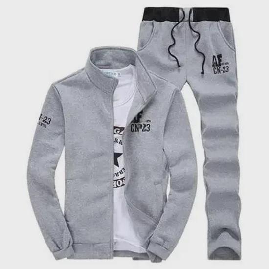 

Мужской спортивный комплект с толстовкой для бега весна/осень - из двух частей 2XL