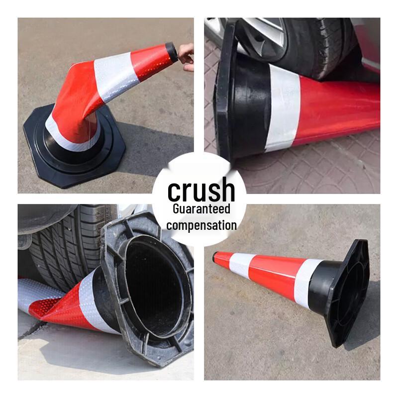 Mainuoqi Rubber Traffic Cone with Reflective Strip