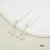 1Pc Bracelet Accessory Adjustable Slider Pull Chains With Zircon For DIY Bracelet Necklace Jewelry Accessories