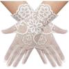Mary Y 89538 guantes largos negros de encaje guantes largos negros