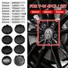 4 ADET 56mm 63mm 65mm 70mm Araç Jant Göbek Kapakları Kapağı VW Volkswagen Golf Polo Passat Touran CC B5 B6 B7 Jetta aksesuarları için