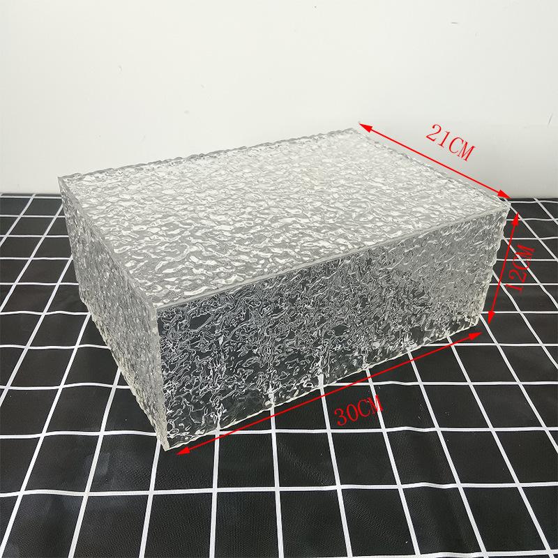 Vielseitiger Acryl- und Glas-Desserttisch-Präsentationsständer für den Innen- und Außenbereich