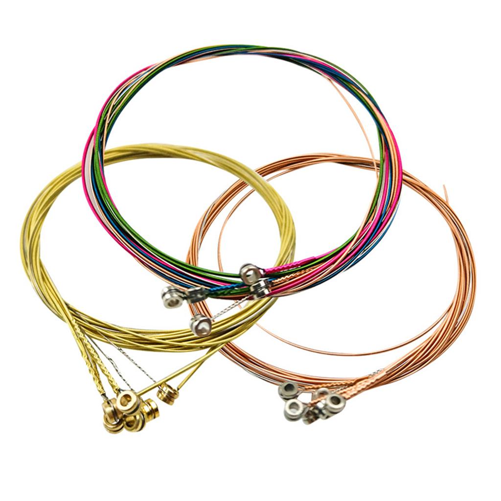 Classical New Guitar Strings Nylon 1 Set 6Pcs Copper Wound Bass Strings For Classical Acoustic Guitar For Kids Adults Children's Birthday Gift