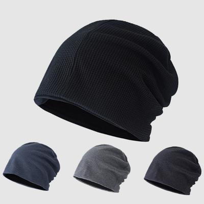 Herbst Winter Hut Männer Outdoor Pullover Hut Doppel Schichten Baumwolle Hut Mond Hut Frauen Warme Schlaf Hut Stirnband Gestapelt Hut