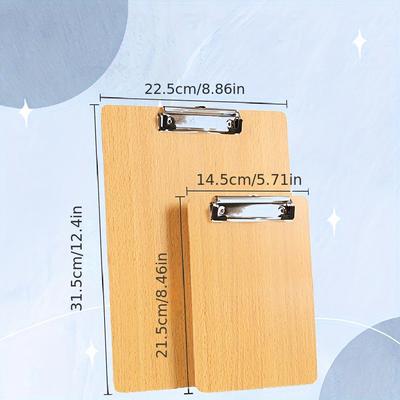 A4 A5 Houten Klembord Mmap Papier Ticket Menu Rekeningen Notitie Document Bestandsklem WordPad Kantoor School Schrijfbord Klemhouder