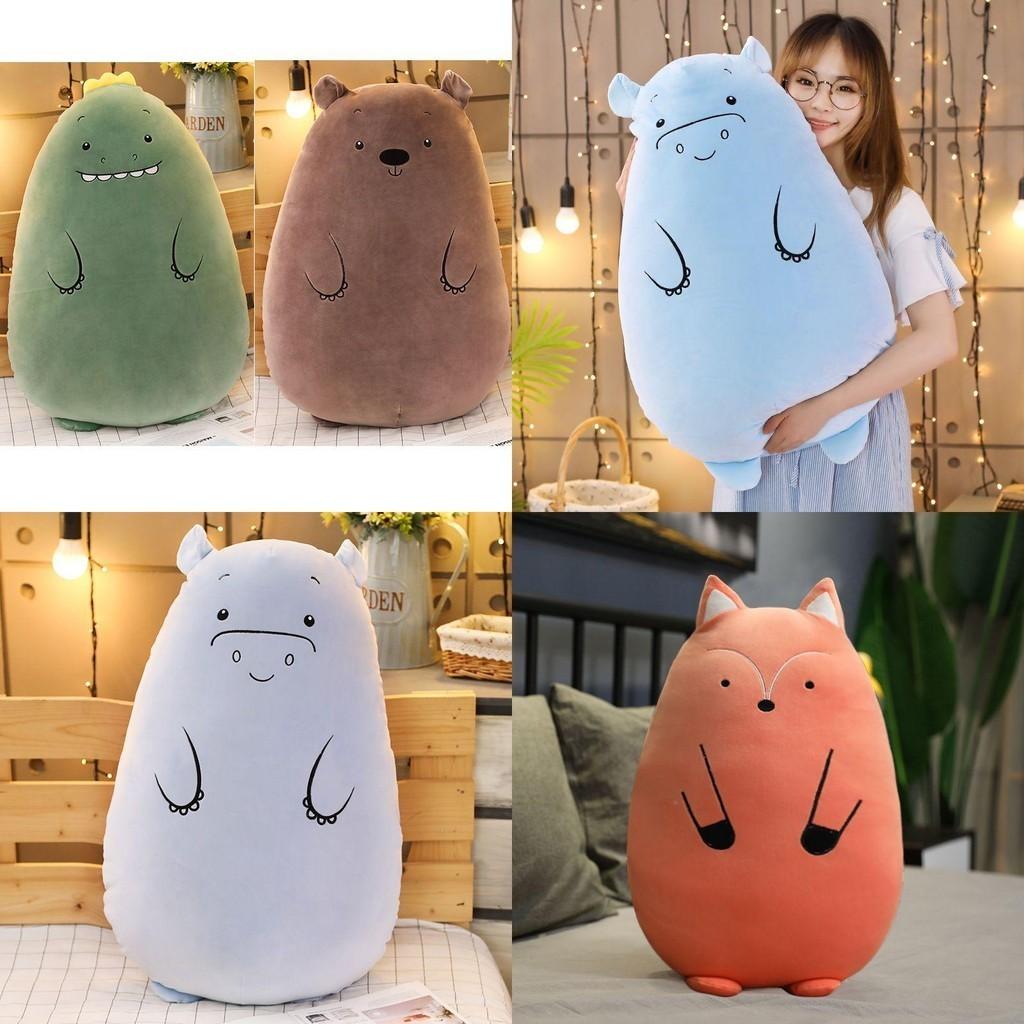 Adorable Plush Stuffed Toy Dinosaur Bear Pillow For Kids And Home Decor