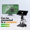 G2000 10.1 Inch 1080P FHD Digital Microscope 2000X Magnification 12MP LCD Display with PC View for Inspection Soldering Adults