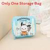 Cartoon Pattern Stripe Sanitary Item Bag For Travel And Storage Home